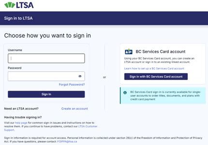 ltsa sign in|Log In .